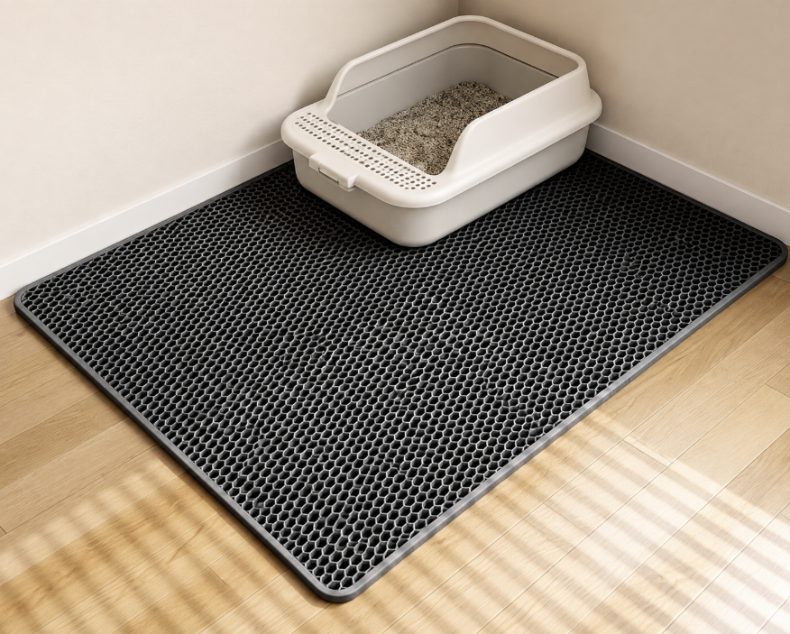 Double-Layer Cat Litter Mat