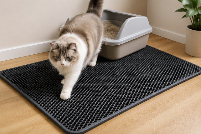 Double-Layer Cat Litter Mat